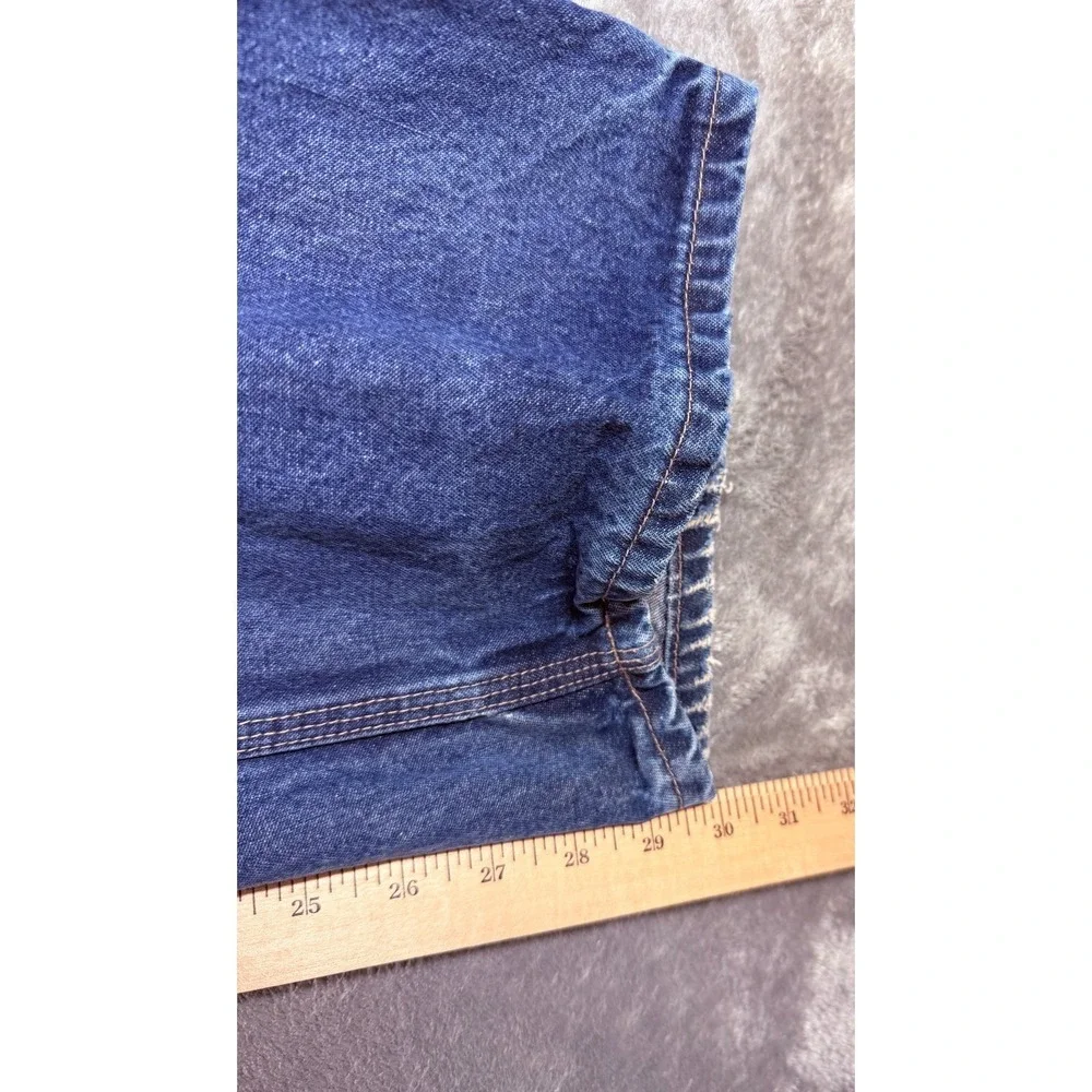 Carhartt FRB13 DNM‎ Flame Resistant FR Jeans 38x30 Original Fit Work Denim